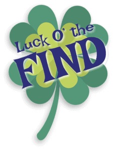 Luck O' the Find 4 Leaf Clover Logo