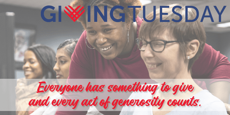 #GivingTuesday - Everyone has something to give and every act of generosity counts. 