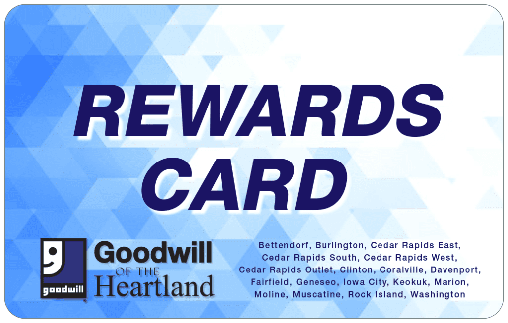 Rewards Card Information Goodwill of the Heartland