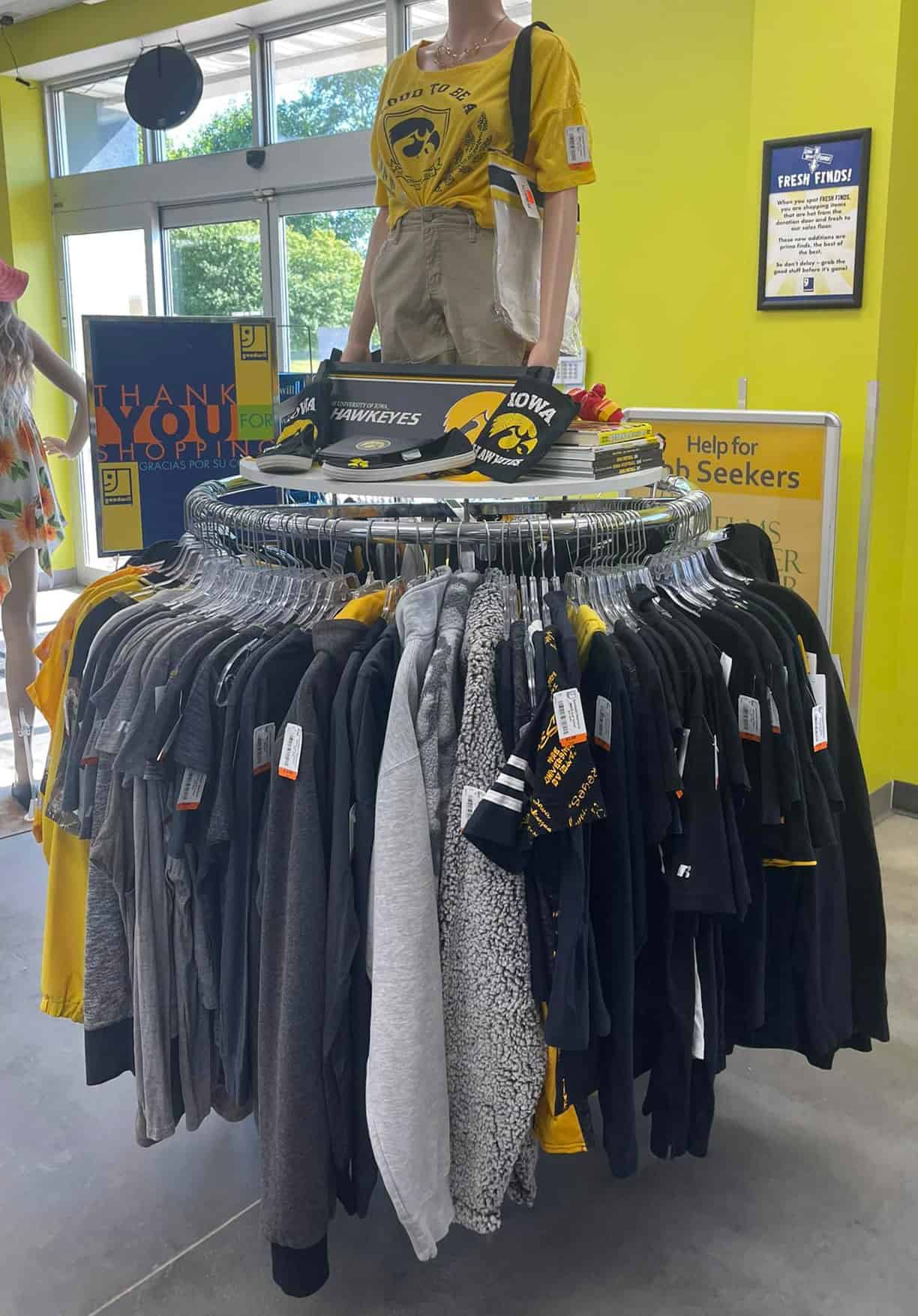 black gold musc 3 School Spirit Shops display example