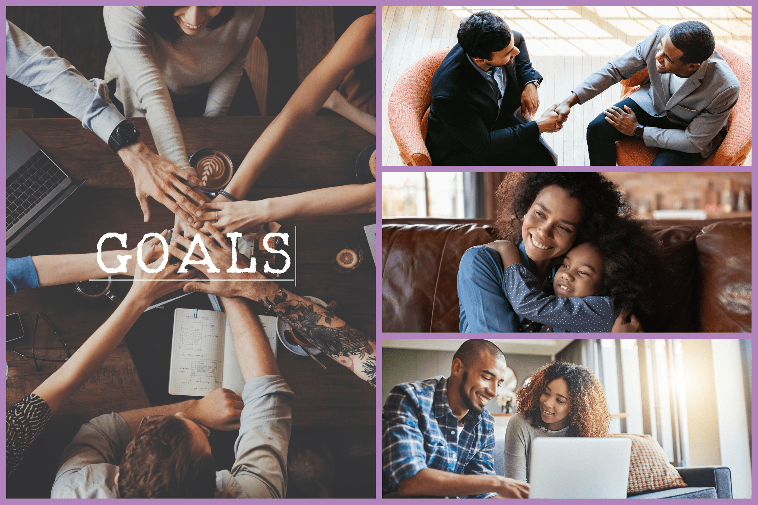 WS OA Info Page-1 A collage of people achieving their goals.