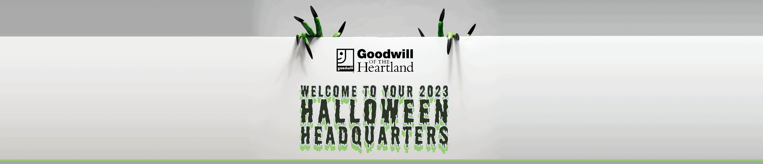Halloween Headquarters Banner; Welcome to your 2023 Halloween Headquarters