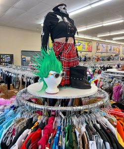 A costume on display at Halloween Headquarters within the Geneseo Goodwill Store.