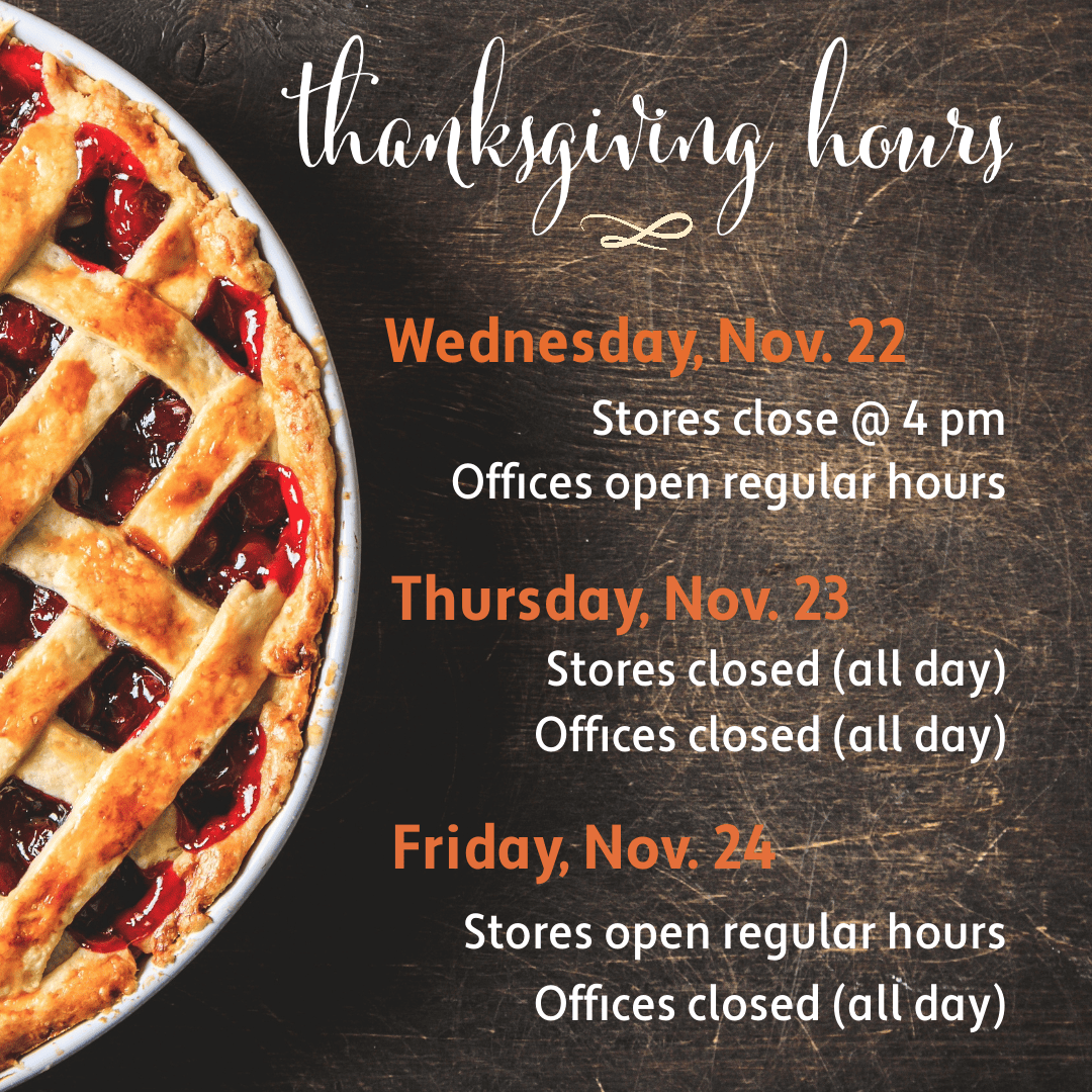 Thanksgiving Hours sq Thanksgiving Holiday Hours 2023