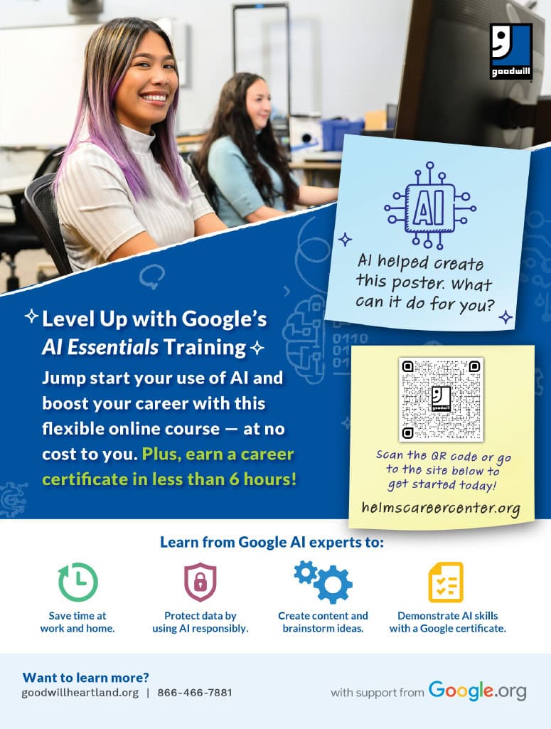 AI Training by google.org and Goodwill