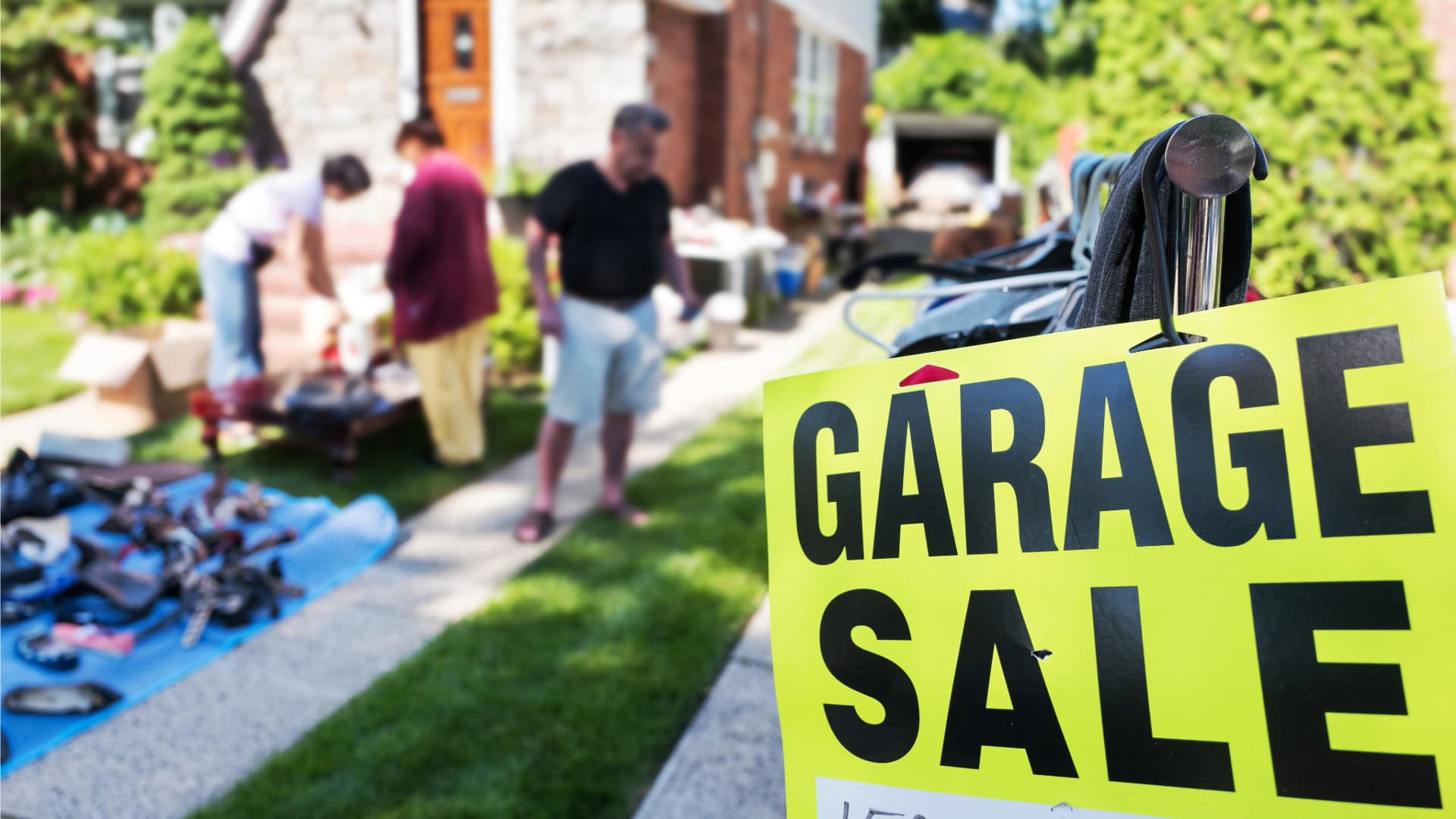 At a garage sale not every item finds a new home. So what do you do with the things that don't sell?