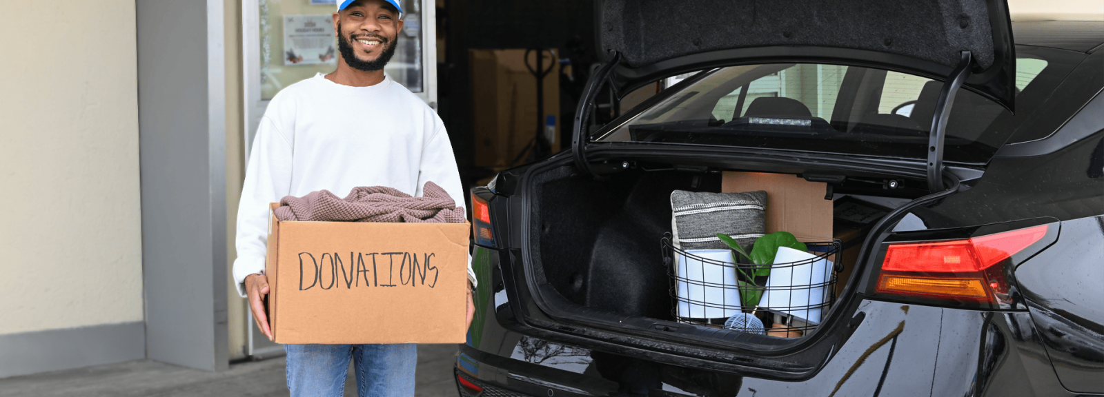 Donate unsold garage sale items to Goodwill. We're resell what we can and responsibly recycle the rest.