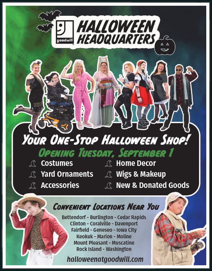 Goodwill Halloween Headquarters Opens September 1.