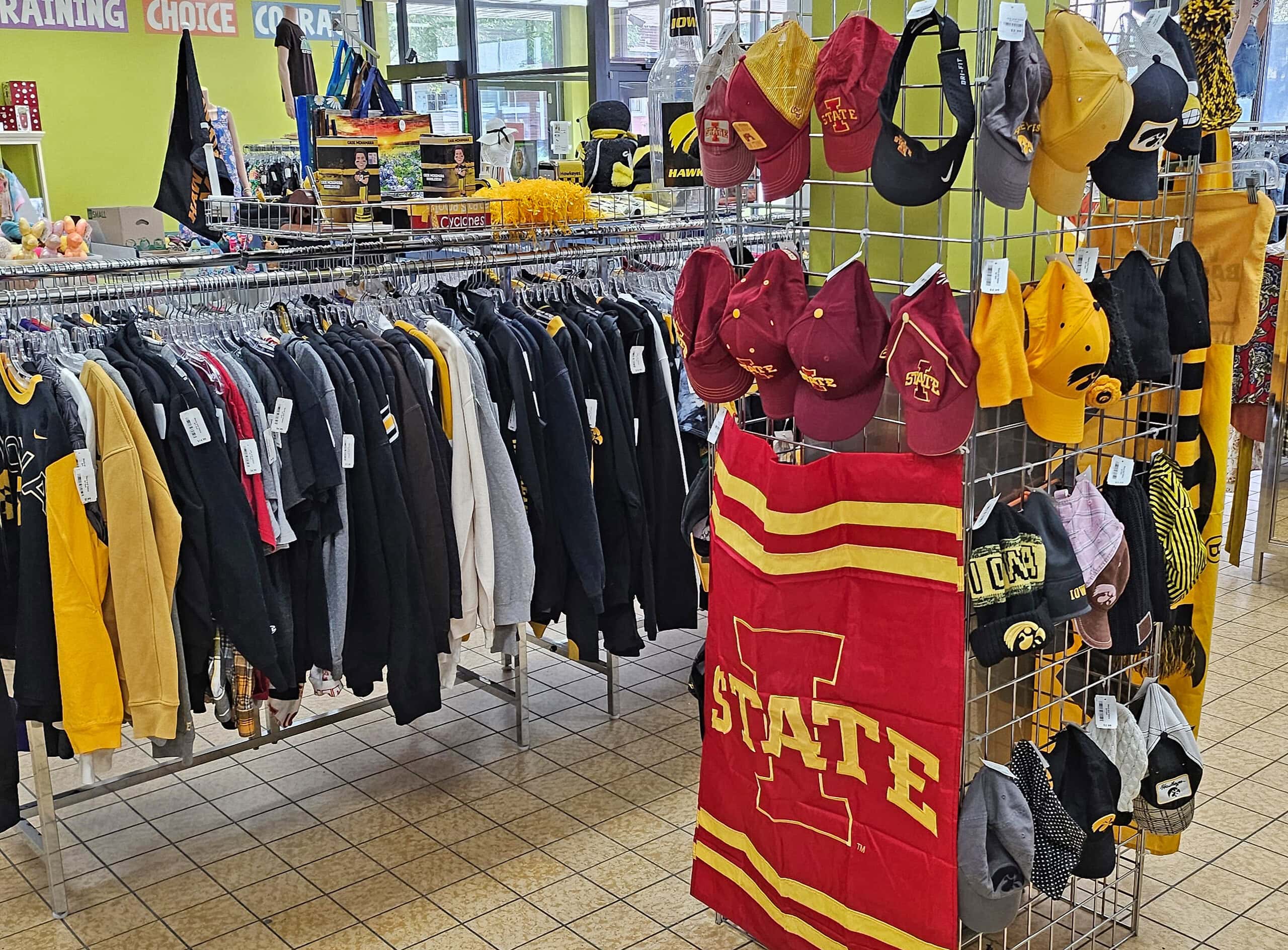 Team Spirit Shop at the Goodwill Store in Washington, Iowa. 