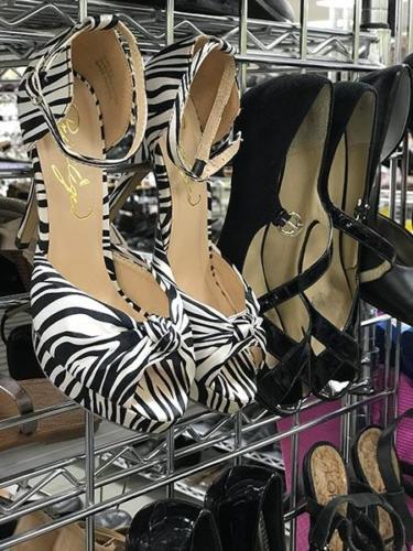 shoes - heels - zebrastripped